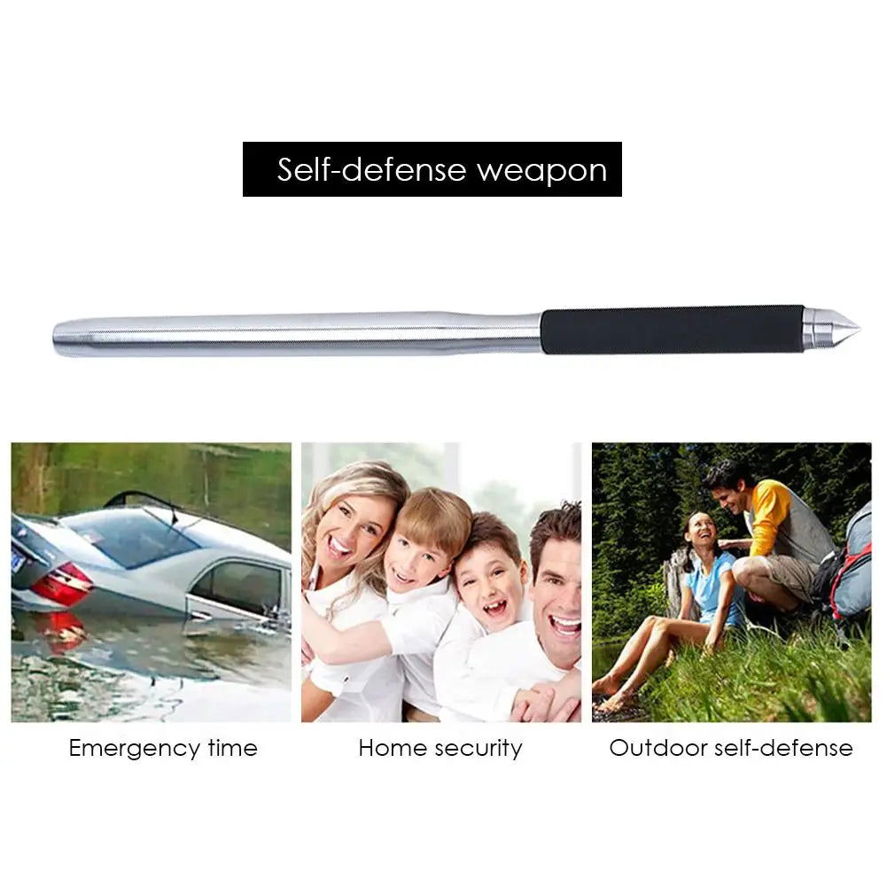 50cm Stainless Steel Baseball Bat Multi-Functional Car Emergency Stick Non-slip Comfortable Grip Baseball Bats Self Defense - Slobuy