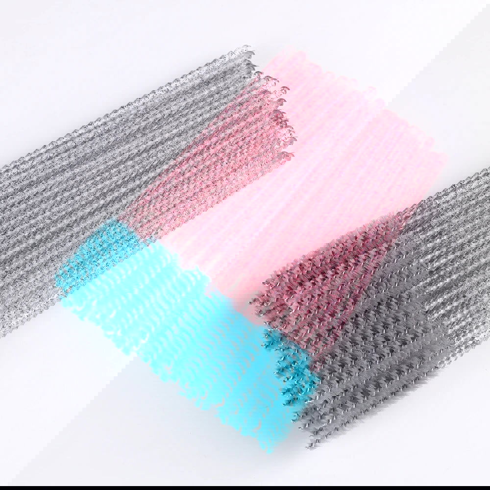 50pcs Disposable Eyelash Brushes Extension Crystal Eyebrow Brush Mascara Wand Eye Lashes Cosmetic Tool Set Makeup Beauty - Slobuy