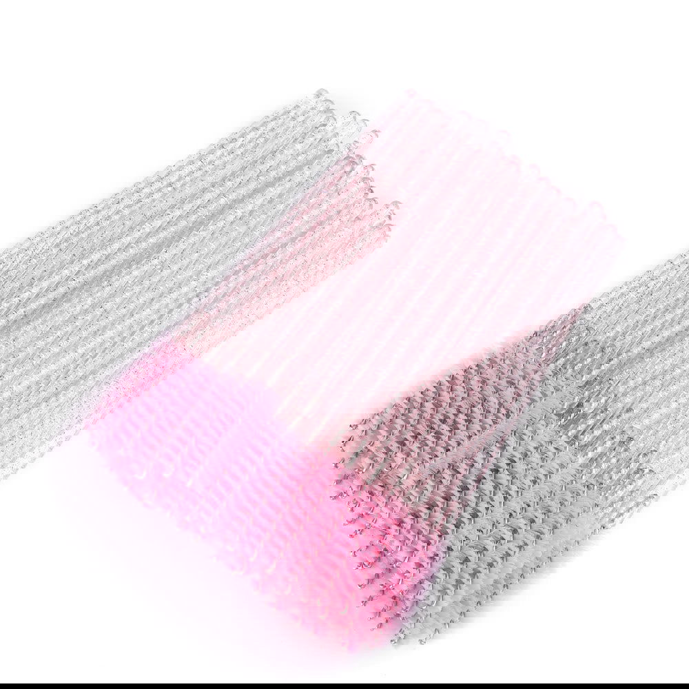 50pcs Disposable Eyelash Brushes Extension Crystal Eyebrow Brush Mascara Wand Eye Lashes Cosmetic Tool Set Makeup Beauty - Slobuy