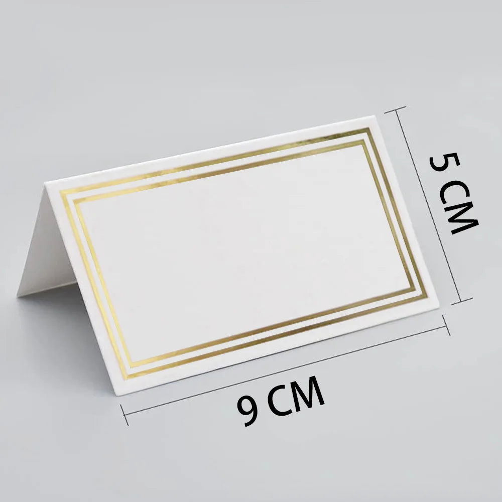 50pcs Place Cards Wedding Party Decoration Table Decor Table Name Message Greeting Card Event Party Supplies Seating Card - Slobuy