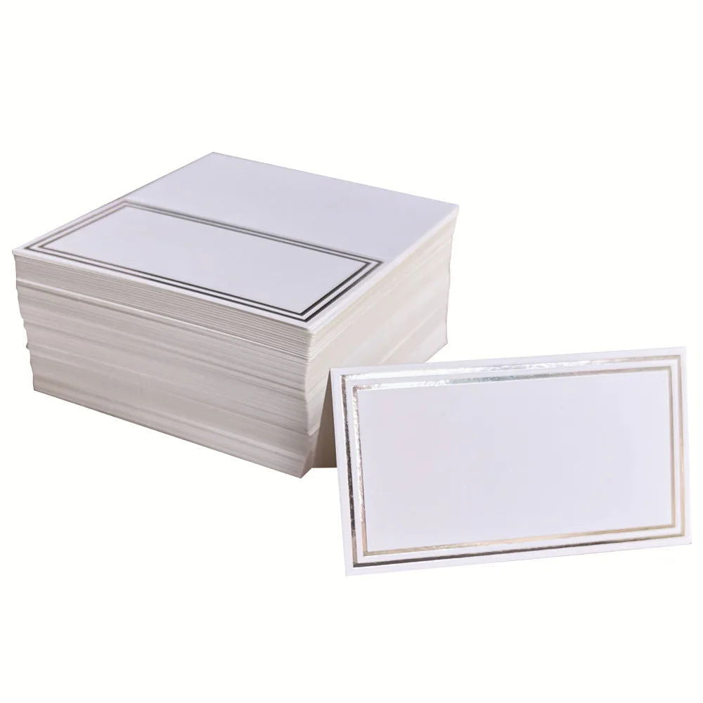 50pcs Place Cards Wedding Party Decoration Table Decor Table Name Message Greeting Card Event Party Supplies Seating Card - Slobuy
