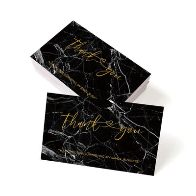 50pcs Thank You Card for My Small Business Greeting Cardstock  Party Invitation Card Gift Decor - Slobuy