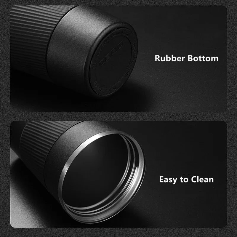 380ml/510ml Double Stainless Steel 304 Coffee Thermos Mug Leak-Proof Non-Slip Car Vacuum Flask Travel Thermal Cup Water Bottle - Slobuy