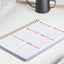 52 Weeks Weekly Planner Notebook A5 Undated Spiral Agenda Daily Student Schedules Journal Stationery Office School Supplies - Slobuy