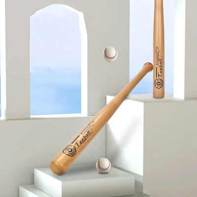 54cm Baseball Bat for Children Solid Wood Shock Absorbing Durable Softball Stick Kids Baseball Training Competition Accessory - Slobuy