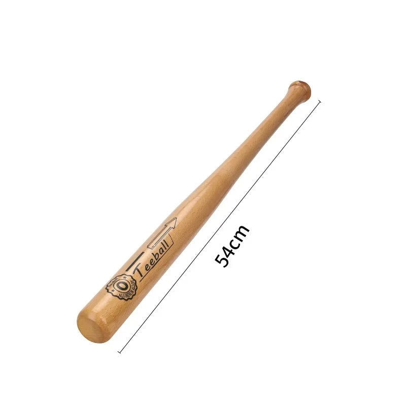 54cm Baseball Bat for Children Solid Wood Shock Absorbing Durable Softball Stick Kids Baseball Training Competition Accessory - Slobuy