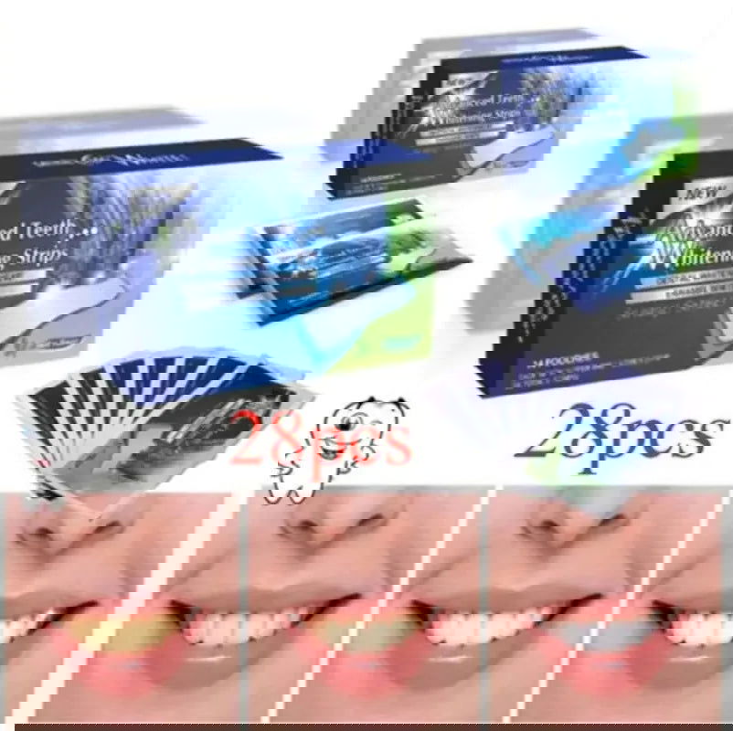 5D Gel Teeth Whitening Strips White Tooth Dental kit Oral Hygiene Care Strip for false Teeth Veneers Dentist Seks Whiten Gel - Slobuy