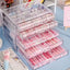 3/5Layer Acrylic Drawer Clear Office Organizer Drawer for Desk, Pencil Holder Large Desk Accessories Display Caddy for Home - Slobuy