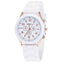 5PCS Set Luxury Watch Women Ring Necklace Earrings Rhinestone Fashion Wristwatch Female Casual Ladies Watches Bracelet Set Clock - Slobuy