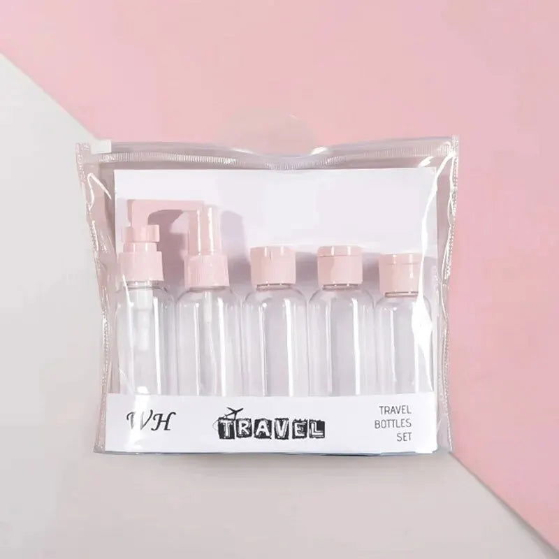 5PCS Travel Bottles Spray Split Cosmetic Samples Empty Bottles Travel Travel Portable Sets Of Skincare Water Milk - Slobuy