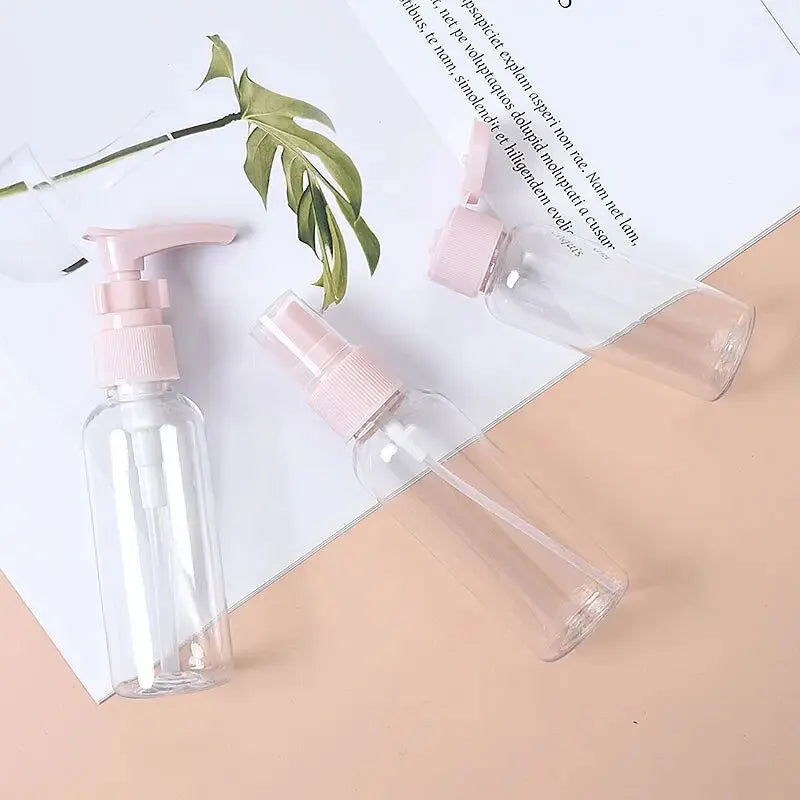 5PCS Travel Bottles Spray Split Cosmetic Samples Empty Bottles Travel Travel Portable Sets Of Skincare Water Milk - Slobuy