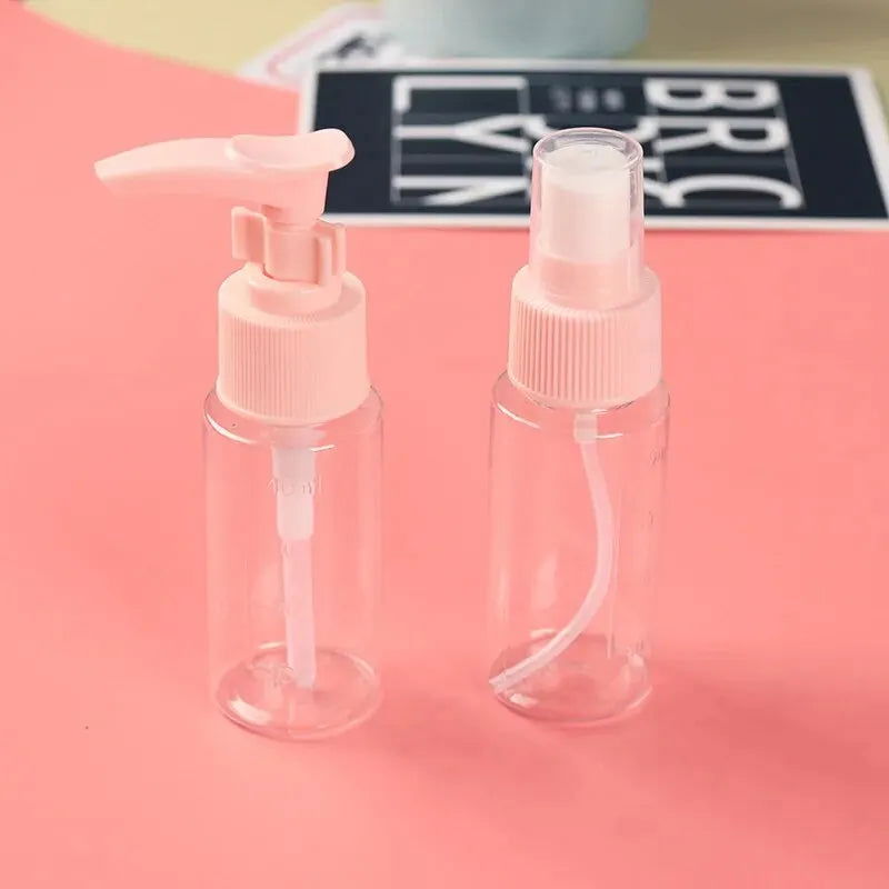 5PCS Travel Bottles Spray Split Cosmetic Samples Empty Bottles Travel Travel Portable Sets Of Skincare Water Milk - Slobuy