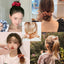 5Pcs/Lot Girl Pink Red Hair Band Accessories Fashion Large Hair Ties Solid Color Elastic Scrunchies For Women Ponytail Hairstyle - Slobuy