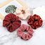 5Pcs/Lot Girl Pink Red Hair Band Accessories Fashion Large Hair Ties Solid Color Elastic Scrunchies For Women Ponytail Hairstyle - Slobuy