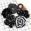 5Pcs/Lot Girl Pink Red Hair Band Accessories Fashion Large Hair Ties Solid Color Elastic Scrunchies For Women Ponytail Hairstyle - Slobuy