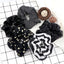 5Pcs/Lot Girl Pink Red Hair Band Accessories Fashion Large Hair Ties Solid Color Elastic Scrunchies For Women Ponytail Hairstyle - Slobuy