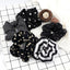 5Pcs/Lot Girl Pink Red Hair Band Accessories Fashion Large Hair Ties Solid Color Elastic Scrunchies For Women Ponytail Hairstyle - Slobuy