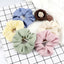5Pcs/Lot Girl Pink Red Hair Band Accessories Fashion Large Hair Ties Solid Color Elastic Scrunchies For Women Ponytail Hairstyle - Slobuy