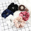 5Pcs/Lot Girl Pink Red Hair Band Accessories Fashion Large Hair Ties Solid Color Elastic Scrunchies For Women Ponytail Hairstyle - Slobuy