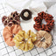 5Pcs/Lot Girl Pink Red Hair Band Accessories Fashion Large Hair Ties Solid Color Elastic Scrunchies For Women Ponytail Hairstyle - Slobuy