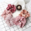 5Pcs/Lot Girl Pink Red Hair Band Accessories Fashion Large Hair Ties Solid Color Elastic Scrunchies For Women Ponytail Hairstyle - Slobuy
