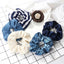 5Pcs/Lot Girl Pink Red Hair Band Accessories Fashion Large Hair Ties Solid Color Elastic Scrunchies For Women Ponytail Hairstyle - Slobuy