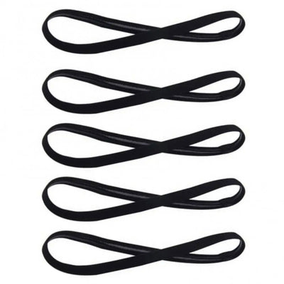 5Pcs Candy Color Women Men Yoga Hair Bands Sports Headband Girls Sport Anti-slip Elastic Rubber Sweatband Football Running - Slobuy