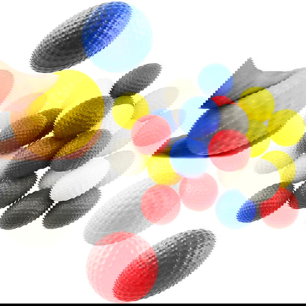 5Pcs Golf Ball PU Foam Solid Sponge Soft Ball Indoor Outdoor Practice Training Children Golf Supplies - Slobuy