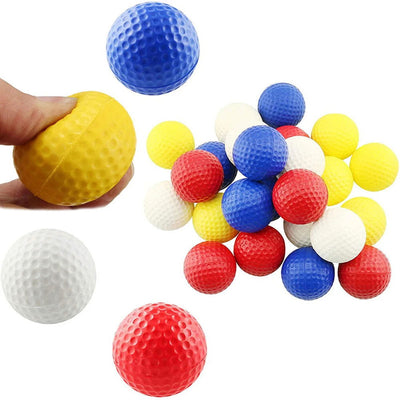 5Pcs Golf Ball PU Foam Solid Sponge Soft Ball Indoor Outdoor Practice Training Children Golf Supplies - Slobuy