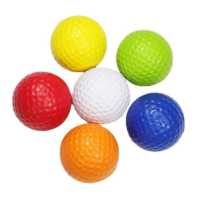 5Pcs Golf Ball PU Foam Solid Sponge Soft Ball Indoor Outdoor Practice Training Children Golf Supplies - Slobuy
