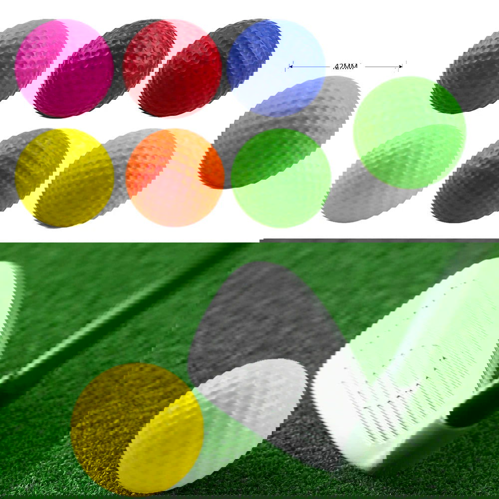 5Pcs Golf Ball PU Foam Solid Sponge Soft Ball Indoor Outdoor Practice Training Children Golf Supplies - Slobuy