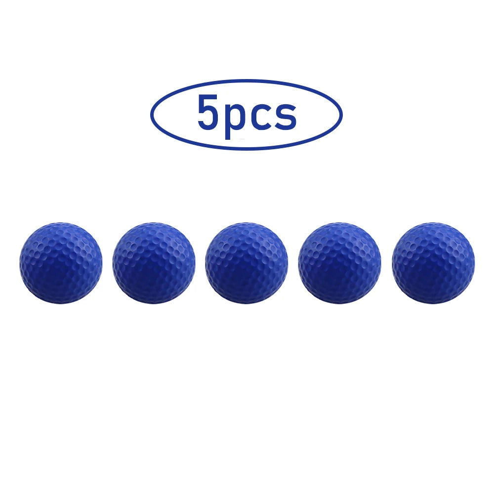 5Pcs Golf Ball PU Foam Solid Sponge Soft Ball Indoor Outdoor Practice Training Children Golf Supplies - Slobuy