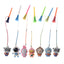 5Pcs Golf Rubber Tee With PVC Cartoon Pattern Golf Ball Holder With Handmade Rope Prevent Loss Golf Accessories Golf Gift - Slobuy