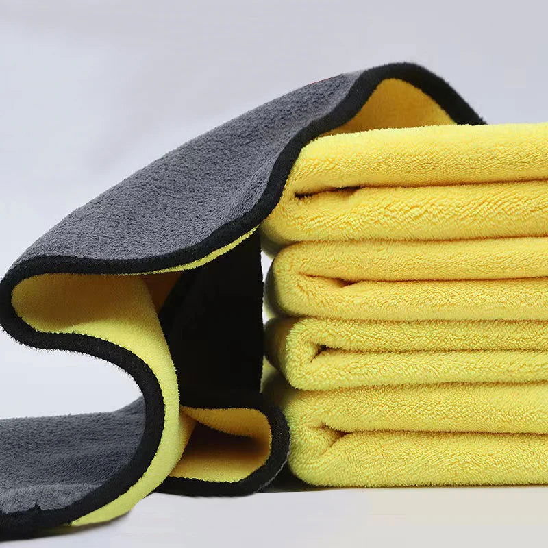 1/3/5Pcs Microfiber Cleaning Towel Car Cleaning Cloths Professional Detailing Car Drying Microfiber Towel Wash Towel Accessories - Slobuy