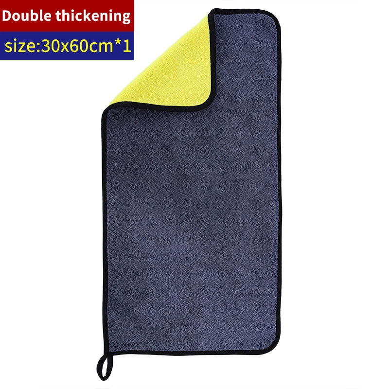 1/3/5Pcs Microfiber Cleaning Towel Car Cleaning Cloths Professional Detailing Car Drying Microfiber Towel Wash Towel Accessories - Slobuy