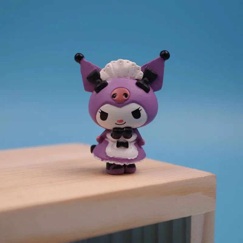 5Pcs Set Sanrio Anime Figure Doll 3-4cm Kawaii Kuromi Melody Model Accessories Children's Toys Gift Action Figures Hobbies Gifts - Slobuy