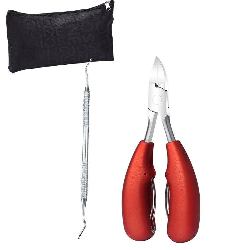 5Pcs Set Stainless Steel Nail Clippers Ingrown Thick Toenail Podiatry Correction Nippers Toe Nail Clipper Set - Slobuy
