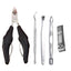 5Pcs Set Stainless Steel Nail Clippers Ingrown Thick Toenail Podiatry Correction Nippers Toe Nail Clipper Set - Slobuy