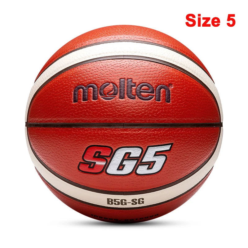 2023 Molten Original Basketball Ball Size 7/6/5 High Quality PU Wear-Resistant Match Training Outdoor Indoor Men basketbol topu - Slobuy