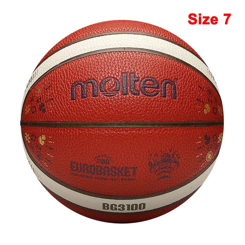 2023 Molten Original Basketball Ball Size 7/6/5 High Quality PU Wear-Resistant Match Training Outdoor Indoor Men basketbol topu - Slobuy