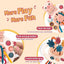 5 IN 1 Pink Pig Silicone Pull String Baby Develop Teething Montessori Sensory Educational Toy Travel Toys For Stroller - Slobuy