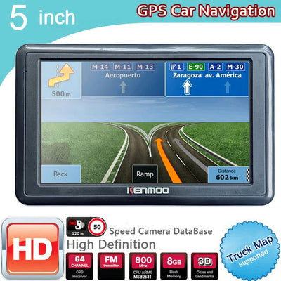 5 Inch HD GPS Portable Navigation 2024 Maps for Europe Russia Car TRUCK CAMPING Caravan Navigator Sat Nav Free Lifetime Updates - Slobuy