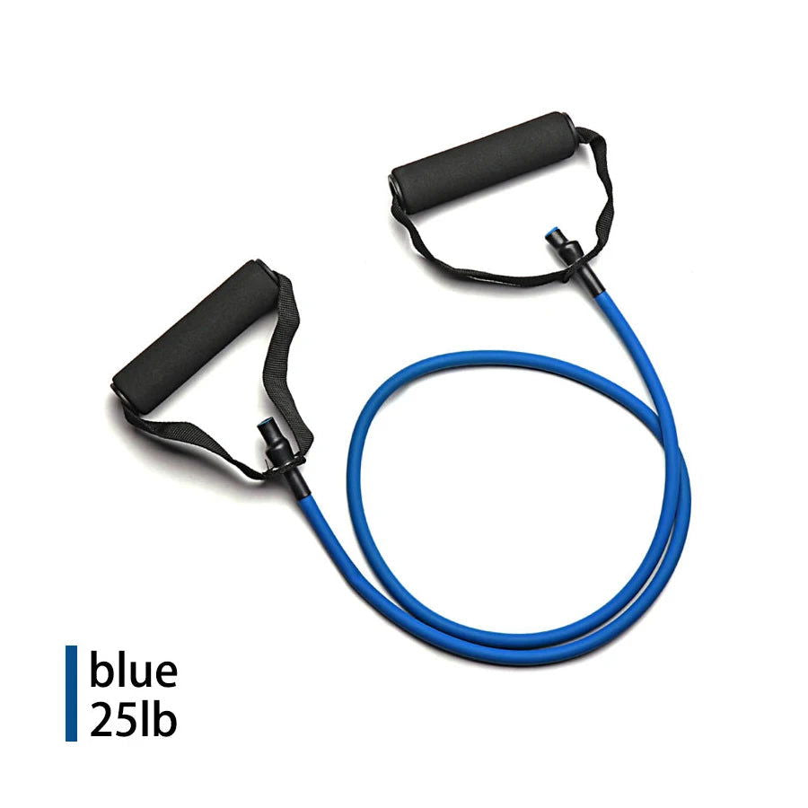 5 Levels Resistance Bands with Handles Training Exercise Tube Band Pull Rope Fitness  Elastic Bands Workouts Strength Equipment - Slobuy