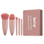 5 PCs Cosmetic Brush Portable Makeup Brush Travel With Mirror Box Makeup Set Brush Loose Brush Blush Brush Eyeshadow Brush - Slobuy