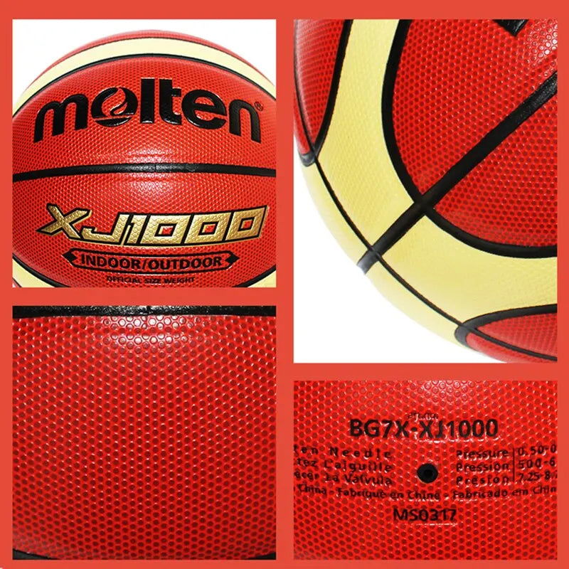 Molten Basketball Balls Official Size 7/6/5 PU Material High Quality Balls Outdoor Indoor Match Training Women Men Baloncesto - Slobuy