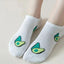 5 Pairs Avocado Crew Ankle Socks Cartoon Fresh Fashion Breathable Summer And Autumn Kawaii Comforts Women's Low Cut Boat Socks - Slobuy