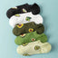 5 Pairs Avocado Crew Ankle Socks Cartoon Fresh Fashion Breathable Summer And Autumn Kawaii Comforts Women's Low Cut Boat Socks - Slobuy