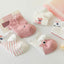 5 Pairs Women's Short Tube Socks Pink Cat Thin Four Seasons Cute Boat Sockslow Top Ins Trendy Socks - Slobuy