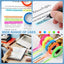 5 Roll Index Stickers Transparent Fluorescent Tape Waterproof Tabs Taking Notes Label Children Gift School Office Adhesive Tape - Slobuy
