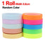 5 Roll Index Stickers Transparent Fluorescent Tape Waterproof Tabs Taking Notes Label Children Gift School Office Adhesive Tape - Slobuy